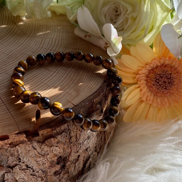 Tigers Eye Beaded Bracelet - Picture 1 of 4